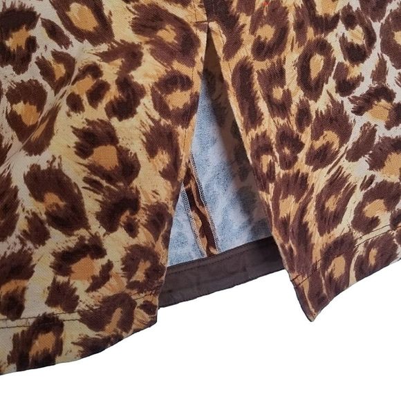 Kate Spade Panthera Cheetah Print Midi Skirt size 00 - Picture 7 of 9